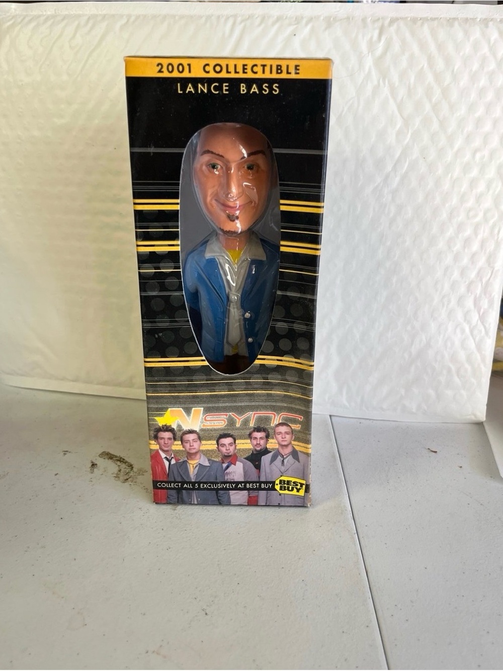 Lance Bass 2001 Collectible Figurine - Blue Bobble head